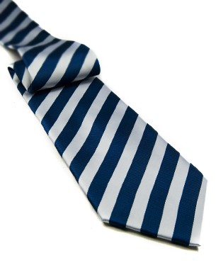 Blue and White Tie | Jaan J. - The Home of Non-Silk Vegan Ties
